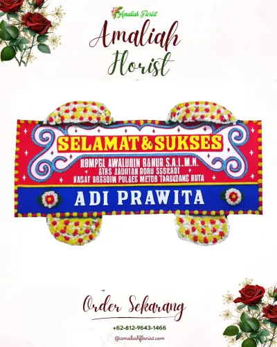 Karangan Bunga Ucapan Selamat di Sruni